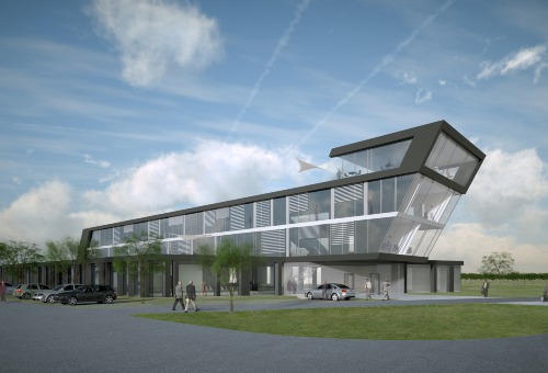 YES ARCHITECTURE., Antriebstechnik Mayr, Mauerstetten,Außenansicht