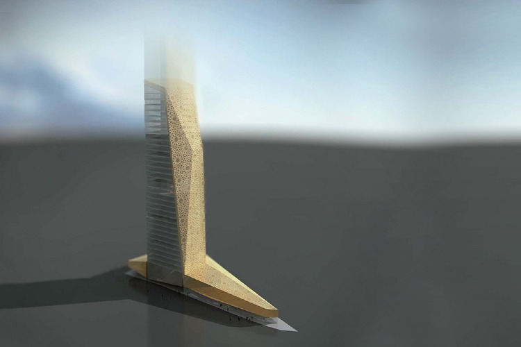 YES ARCHITECTURE., Istanbul Hochhaus, Außenansicht Vogelperspektive