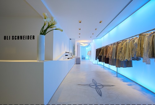 YES ARCHITECTURE,. Uli Schneider Flagship-Store, Hamburg, Innenansicht