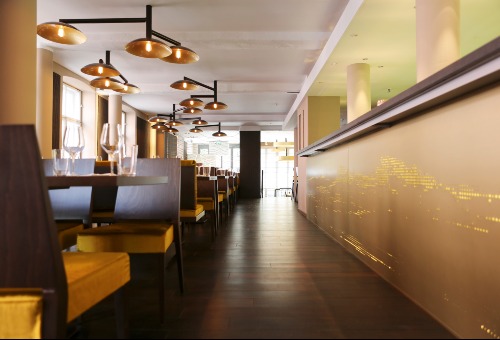 YES ARCHITECTURE., Restaurant KYMA, München, Innenansicht