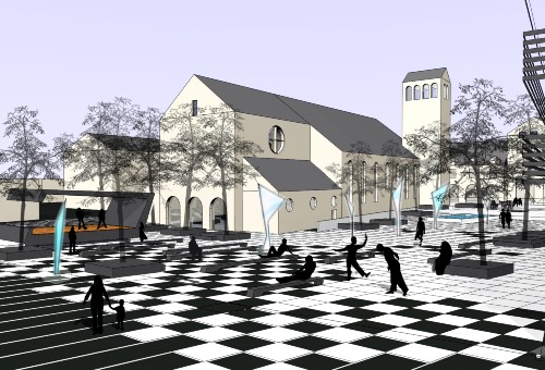 YES ARCHITECTURE., Kirchplatz Starnberg, Umgestaltung