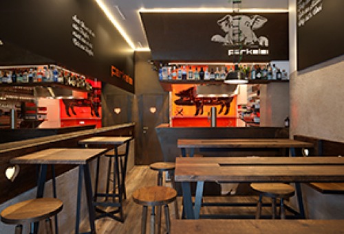 Restaurant Ferkelei, München, Innenansicht