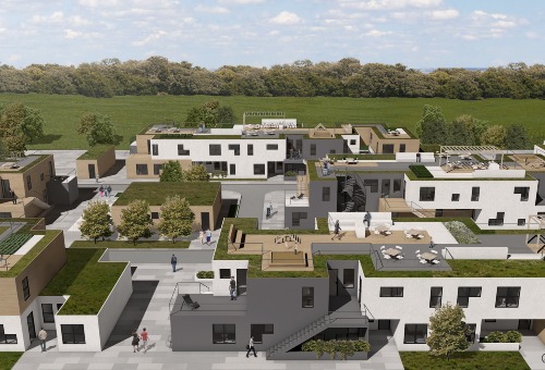 YES ARCHITECTURE., Wohnraum für alle, Vogelperspektive
