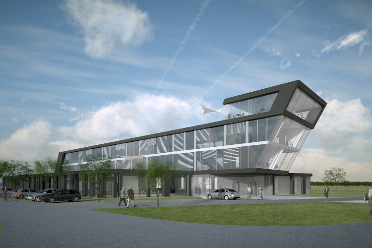 YES ARCHITECTURE., Antriebstechnik Mayr, Mauerstetten,Außenansicht